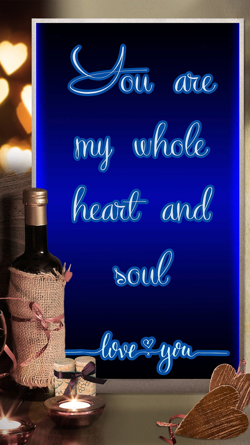 Whole Heart, heart, love, romantic, wine, HD phone wallpaper | Peakpx