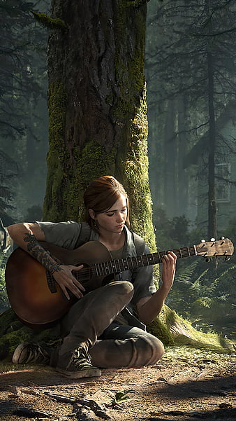 The Last of Us Part 2 - Wallpaper Engine (live wallpaper) Ellie playing  guitar 