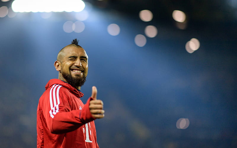 Arturo Vidal footballers, Bayern Munich, Bundesliga, soccer, football, HD wallpaper