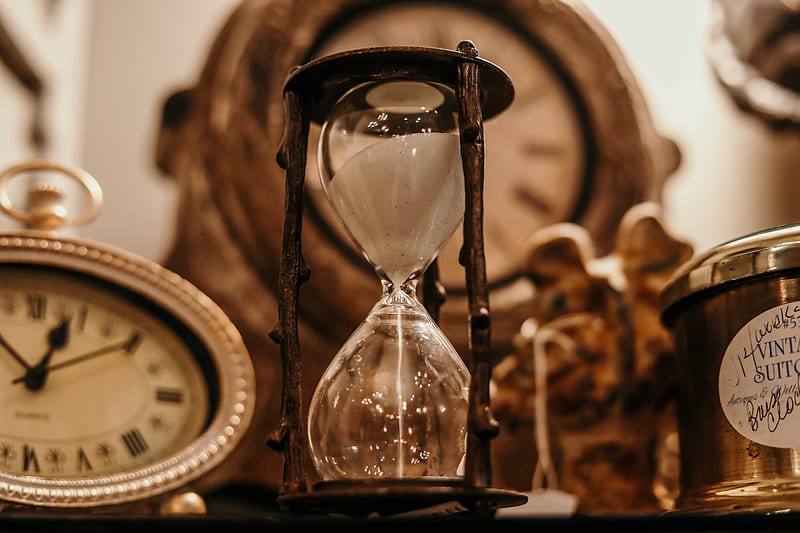 Shallow Focus of Clear Hourglass, HD wallpaper