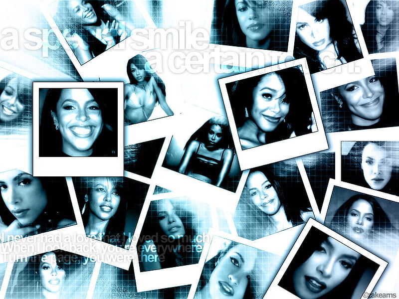 Polaroid collage, black, polaroid, collage, blue, HD wallpaper