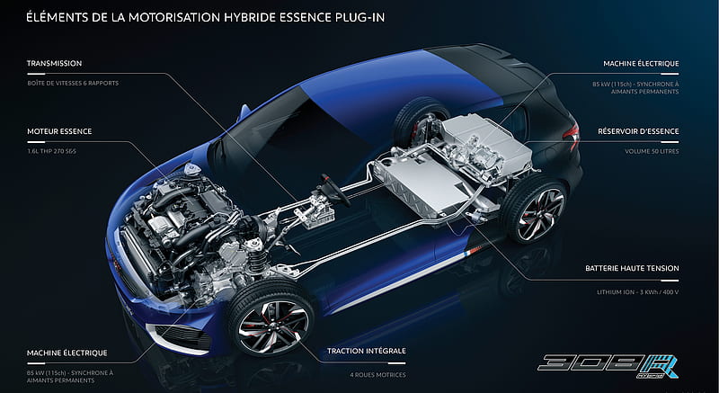 2015 Peugeot 308 R HYbrid Concept - Technical Drawing , car, HD wallpaper