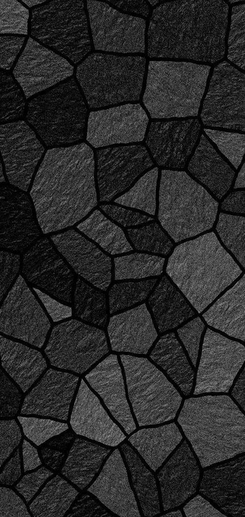 Stones, black, brick, gray, wall, HD
