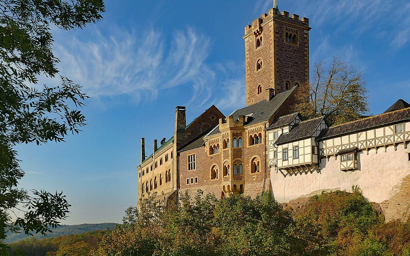 Wartburg Castle in Germany, Eisenach, Germany, castle, Wartburg, HD wallpaper