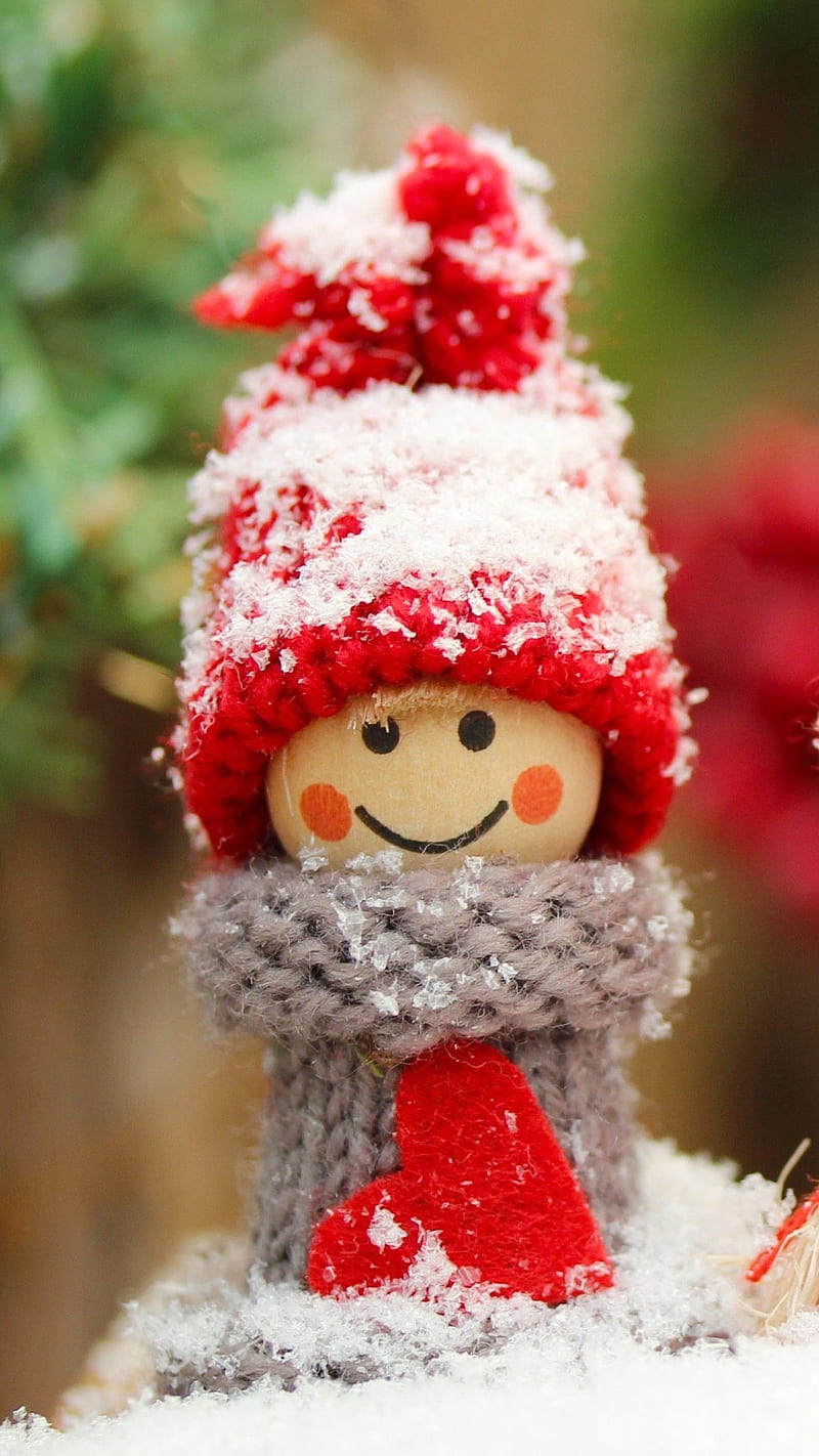 Cute, christmas, dolls, sweet, winter, HD phone wallpaper | Peakpx