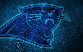 Download Carolina Panthers Logo On City Background Wallpaper