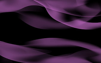 purple smoke background, dark purple waves background, purple abstract waves, 3d waves background, HD wallpaper