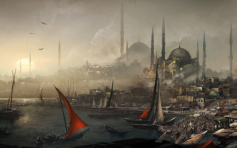 Turkey ottoman istanbul assassins creed revelations, ottoman, turkey, istanbul, assasing creed, HD wallpaper
