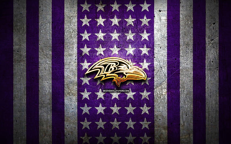 Baltimore Ravens logo, American football club, winter concepts, NFL, Baltimore  Ravens ice logo, HD wallpaper