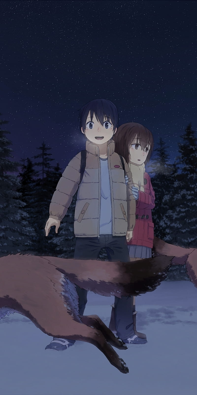 Download Erased Characters In Snowy Weather Wallpaper