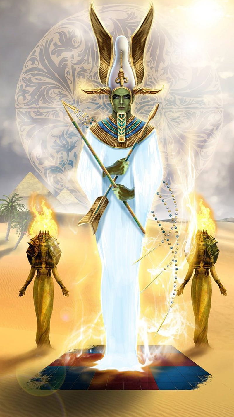 Pharoah, god, egypt, drawings, king, fantasy, HD phone wallpaper