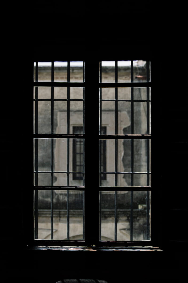 window, lattice, dark, room, HD phone wallpaper