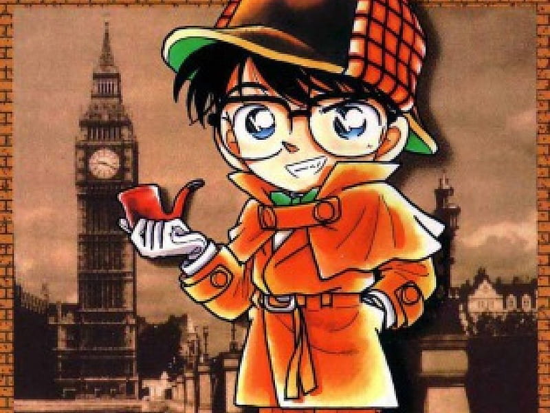 Conan Edogawa, Case Closed, Sherlock Holmes, Detective Conan, Detective, HD wallpaper