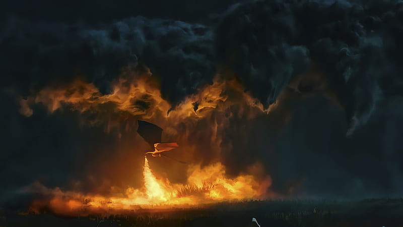 Game Of Thrones Dragon Fire, HD wallpaper