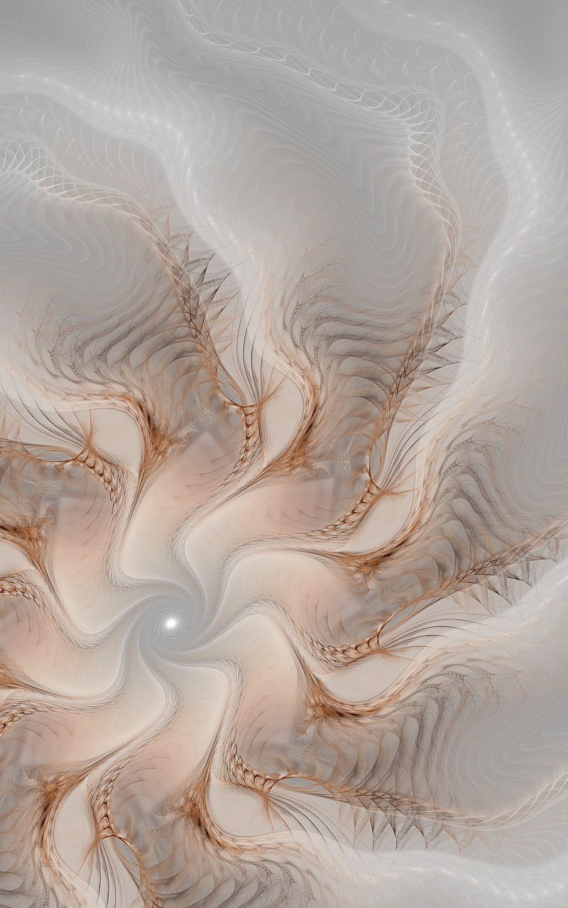 fractal, patterns, twisted, rotation, HD phone wallpaper