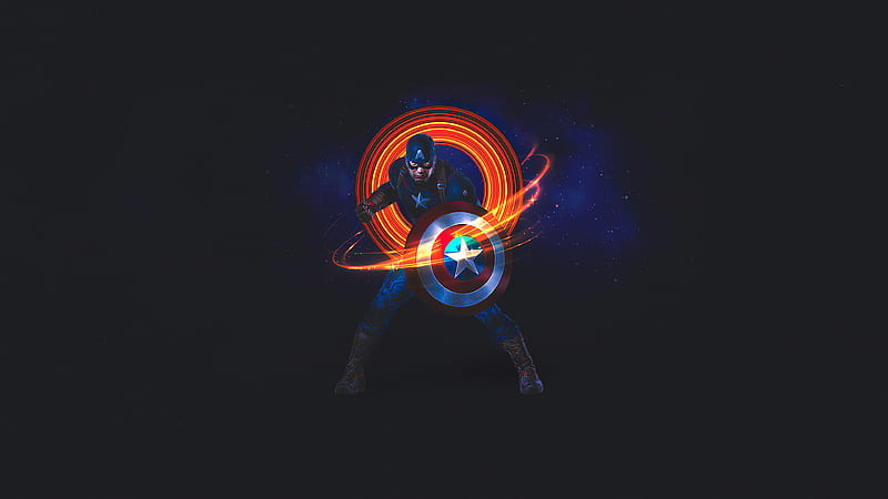 Captain America Digital Art, HD wallpaper