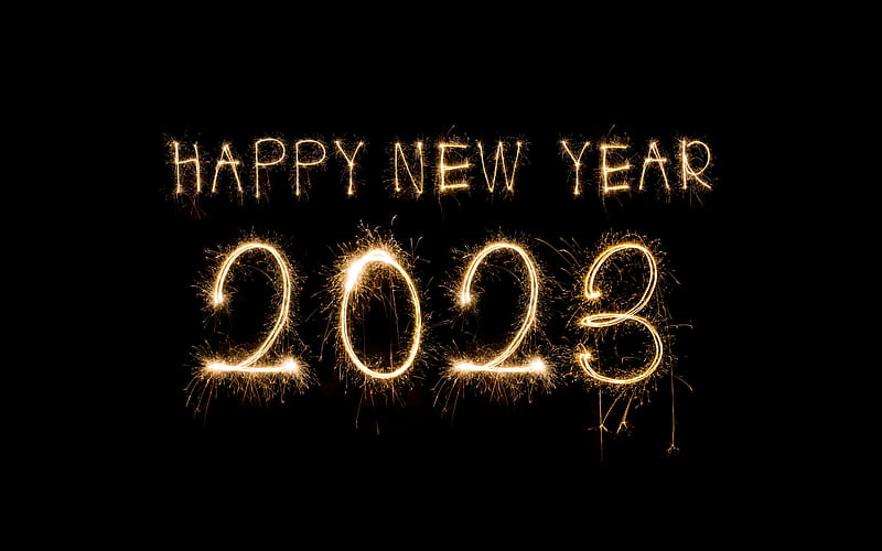 Happy New Year 2023 Fireworks Art, HD wallpaper