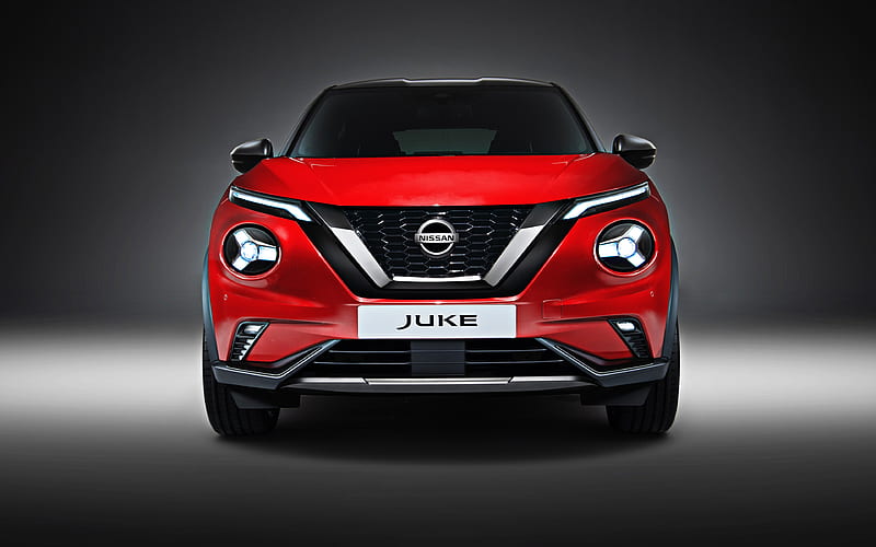 Nissan Juke, 2020, front view, new headlights, exterior, compact crossover, new red Juke, japanese cars, Nissan, HD wallpaper