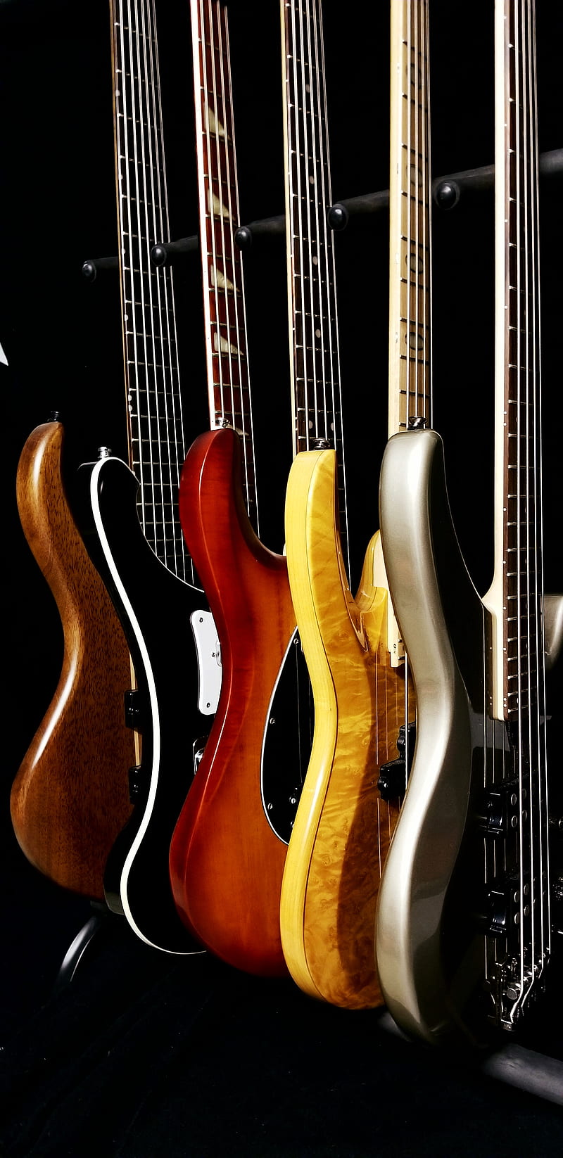 Wall of Bass, guitar, instruments, HD phone wallpaper