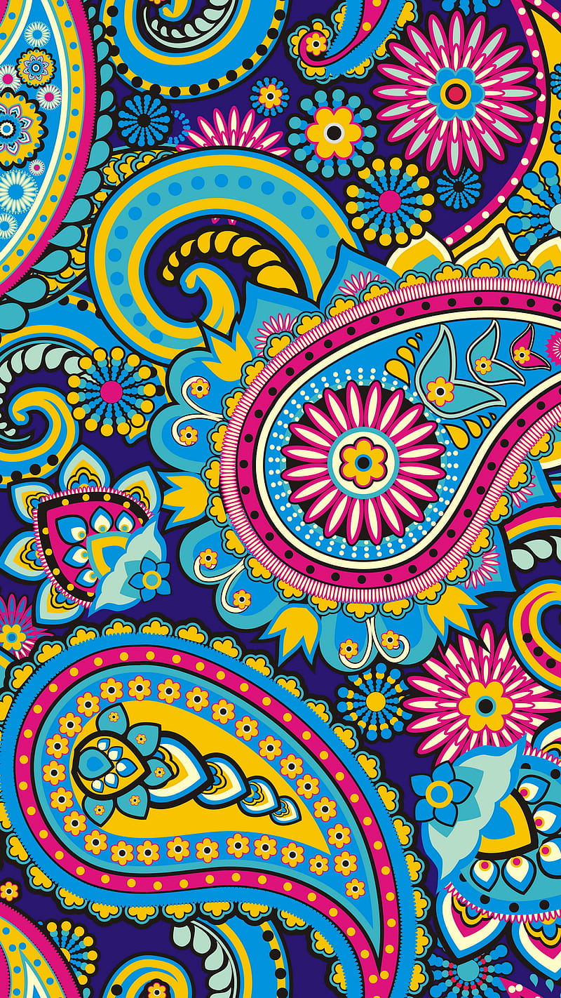 Paisley Mix, art, colorful, colors, desenho, patterm, texture, HD phone wallpaper