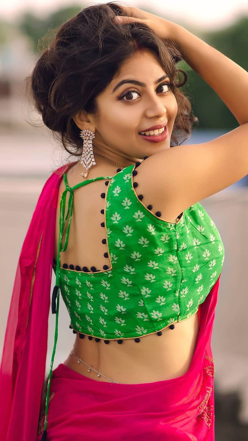 Sayani Saha , sayani saha, model, green, HD phone wallpaper