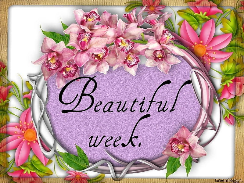 Beautiful Week, Week, Comment, Card, Beautiful, Hd Wallpaper 