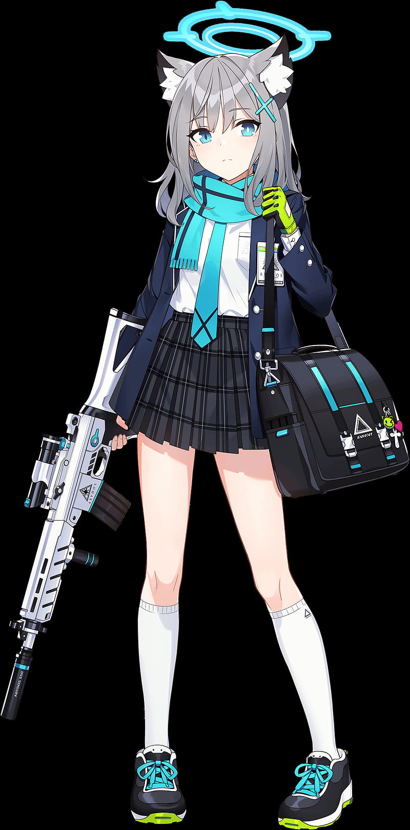 Anime girl (Transparent background)
