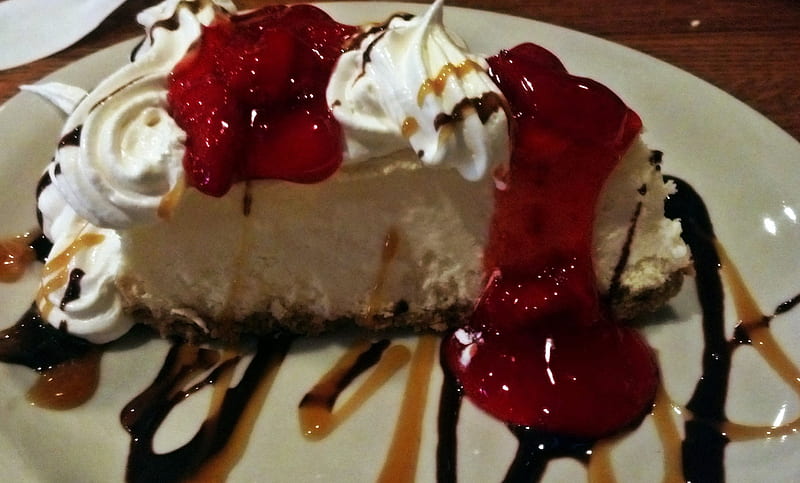 New York Style Cheesecake, cheesecake, strawberry, chocolate cheesecake, HD wallpaper