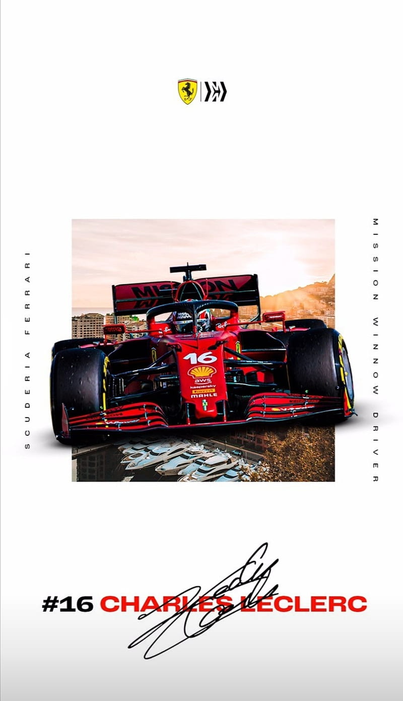 Charles Leclerc, Ferrari, 16, Formula 1, Scuderia Ferrari, F1, HD phone wallpaper