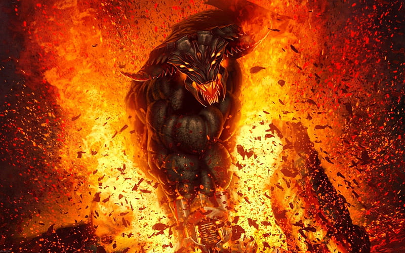  Diablo, fuego, infierno,  , Fondo de pantalla HD