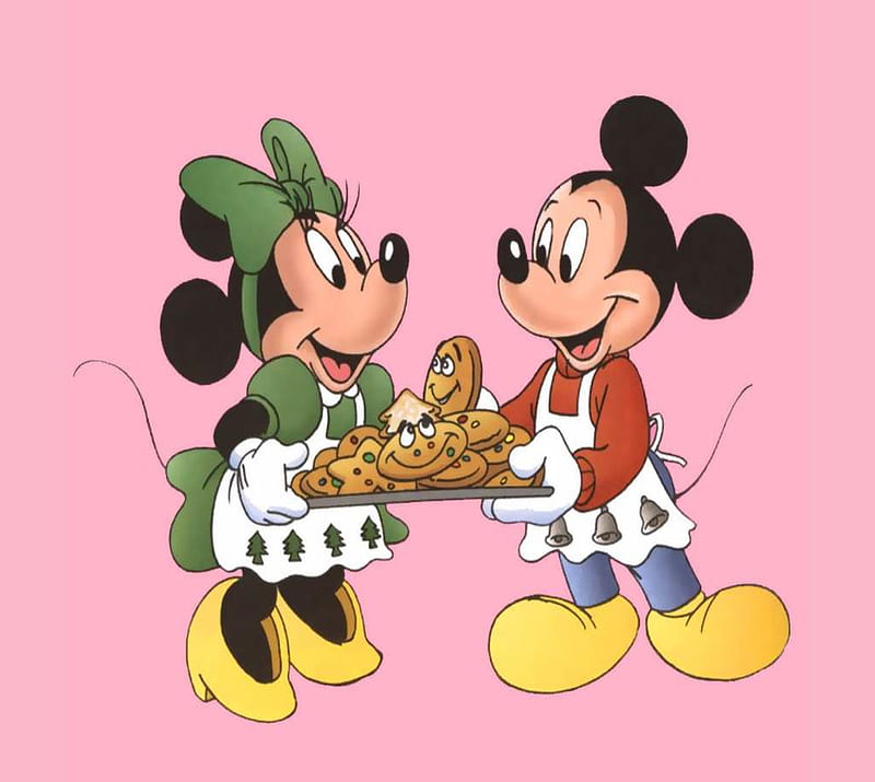 mickey mouse eating pizza