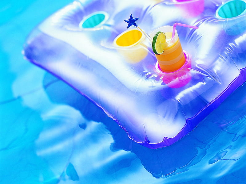 swimming pools inflatable cushion - Summer Still Life graphy logo, HD wallpaper