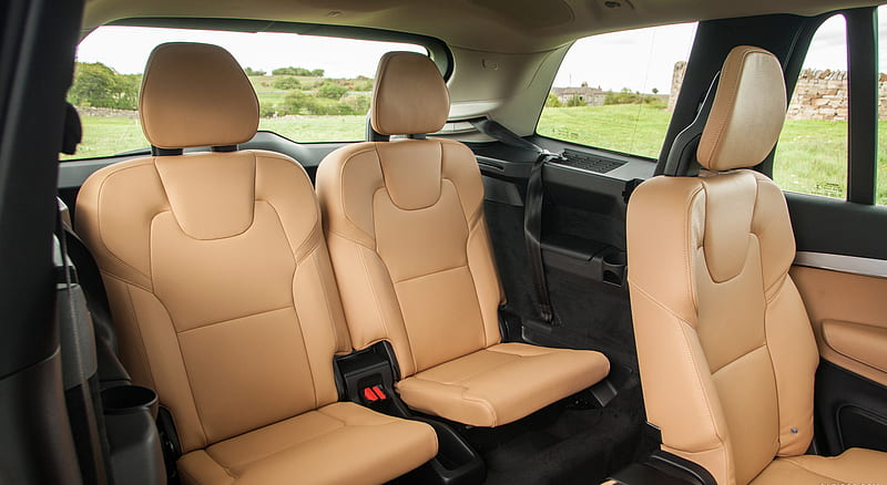 2016 Volvo XC90 (UK-Spec) Amber Leather - Interior Rear Seats , car, HD wallpaper