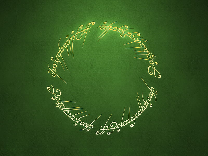 One Green Ring, ring, green, light, dark, HD wallpaper