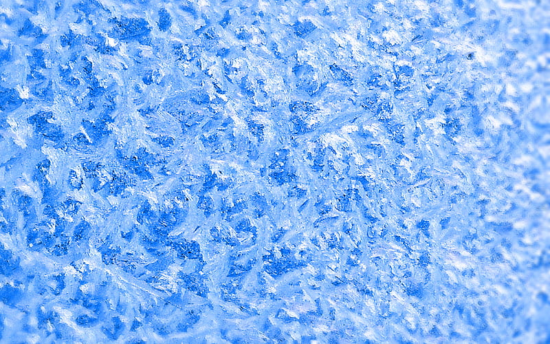 blue frost texture, ice texture, winter texture, snow, winter, water, HD wallpaper
