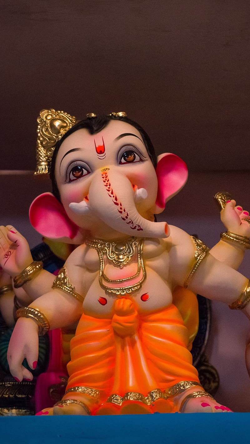 Ganpati Bappa A Very Cute Idol Of Lord Ganesha, ganpati bappa, a ...