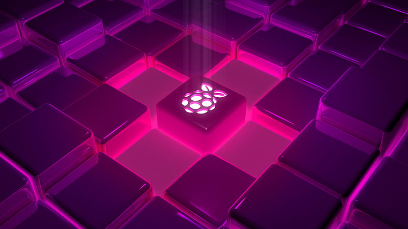 Raspberry Pi Logo, purple, pink, raspberry, pi, logo, hq, dark, modern, HD wallpaper