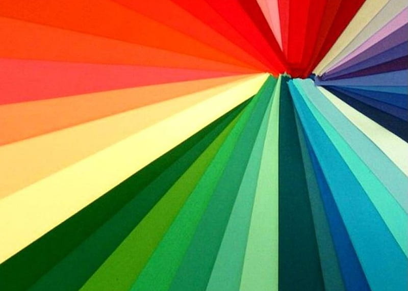 Colour Twist, rainbow colours, twists, stipes, HD wallpaper