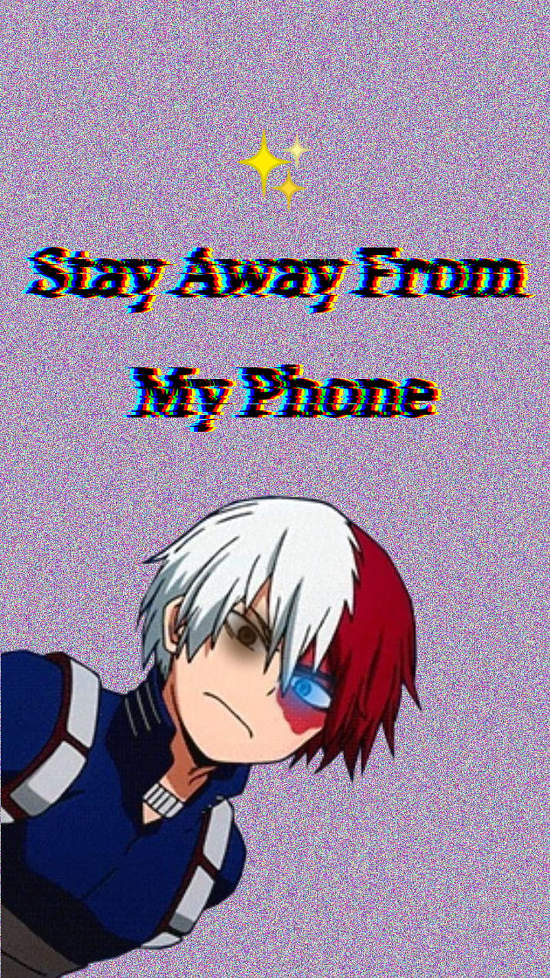 Stay away from my phon, shoto, shoto todoroki, my hero acadamia, boku no  hero, HD phone wallpaper | Peakpx