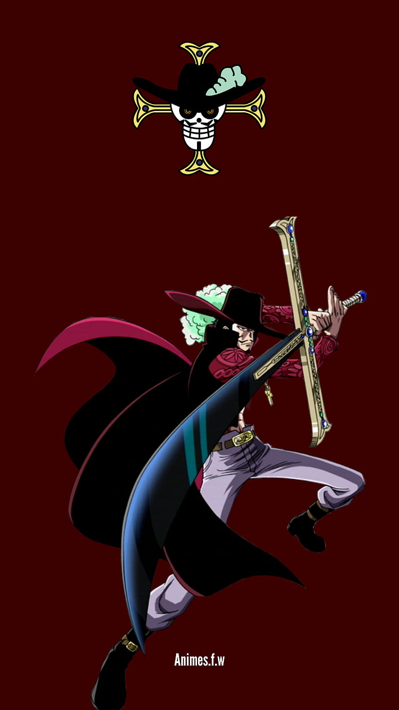 Dracule Mihawk, animesfw, olhos de falcao, olhos de gaviao, one piece, red,  vermelho, HD phone wallpaper