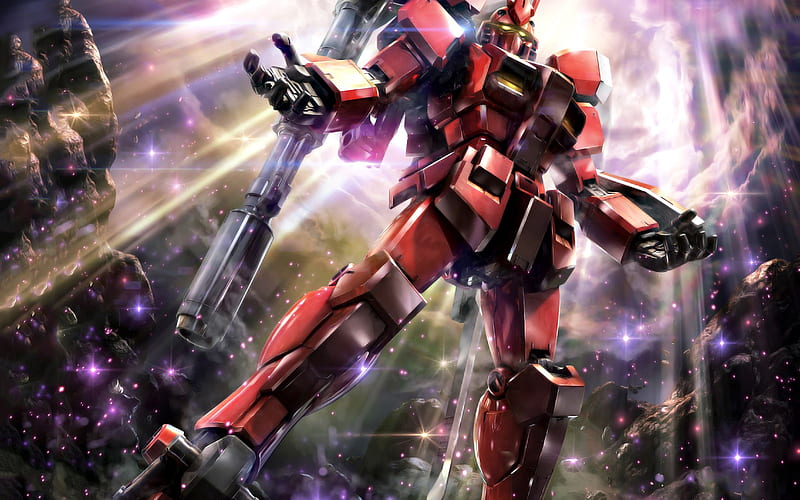 Mobile Suit Gundam, Ortega, red robot, Gundam, characters, popular games, HD wallpaper