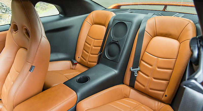 2017 Nissan GT-R Premium (Color: Katsura Orange) - Interior, Rear Seats , car, HD wallpaper