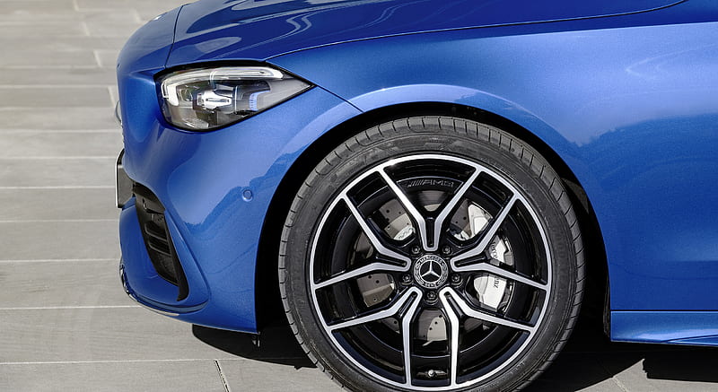 2022 Mercedes-Benz C-Class Wagon T-Model (Color: Spectral Blue) - Wheel , car, HD wallpaper