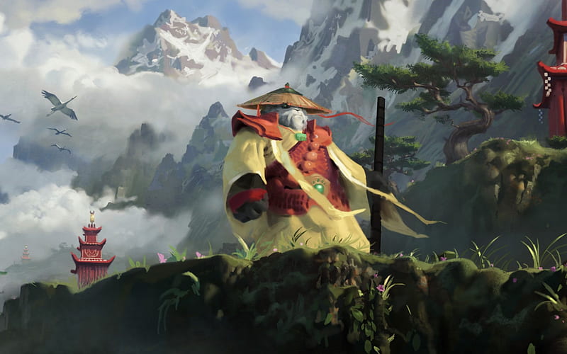 World Of Warcraft: Mists Of Pandaria and Background, HD wallpaper