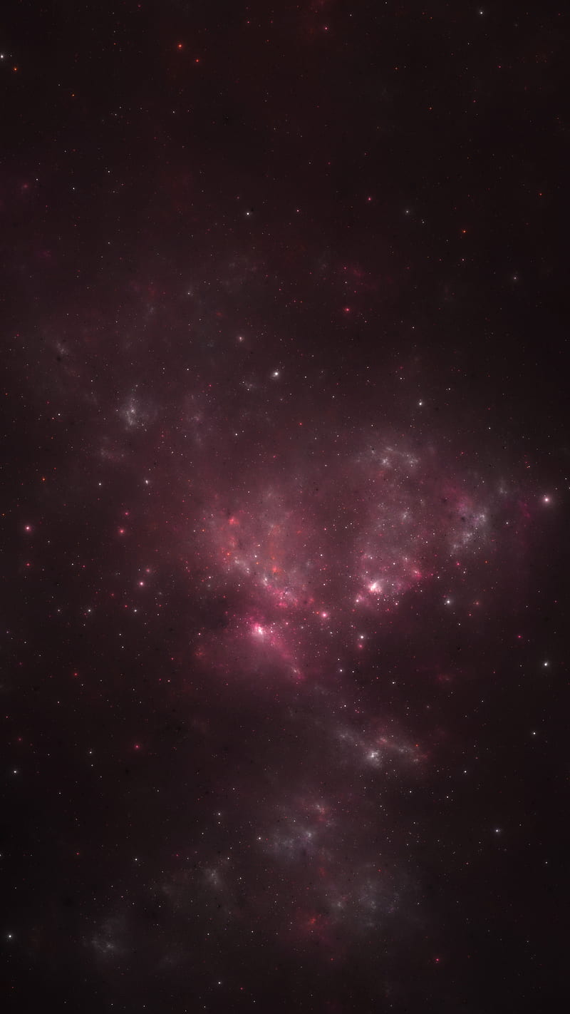 Nebula 2, 2D, Alastair, Nebula, cosmos, fractal, galaxy, peaceful, pink, purple, red, scifi, space, star, starfield, stars, HD phone wallpaper