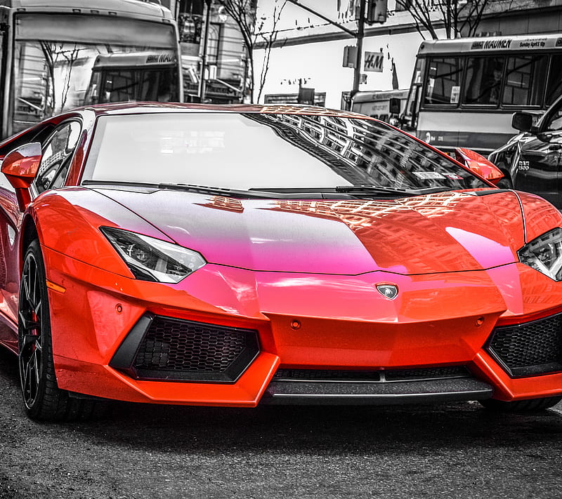 Lamborghini, negro, coche, color, lujo, naranja, velocidad, Fondo de  pantalla HD | Peakpx