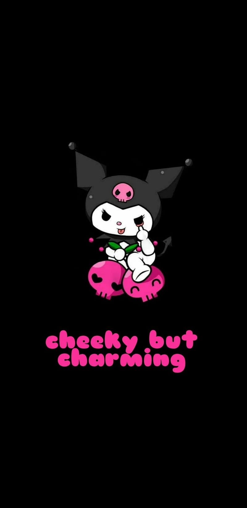Cheeky, black, cute, girly, hello kitty, kawaii, pink, HD phone wallpaper |  Peakpx