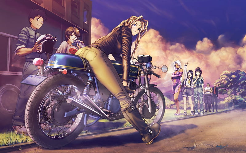 Anime Girl On Bike, anime, anime-girl, bike, HD wallpaper | Peakpx