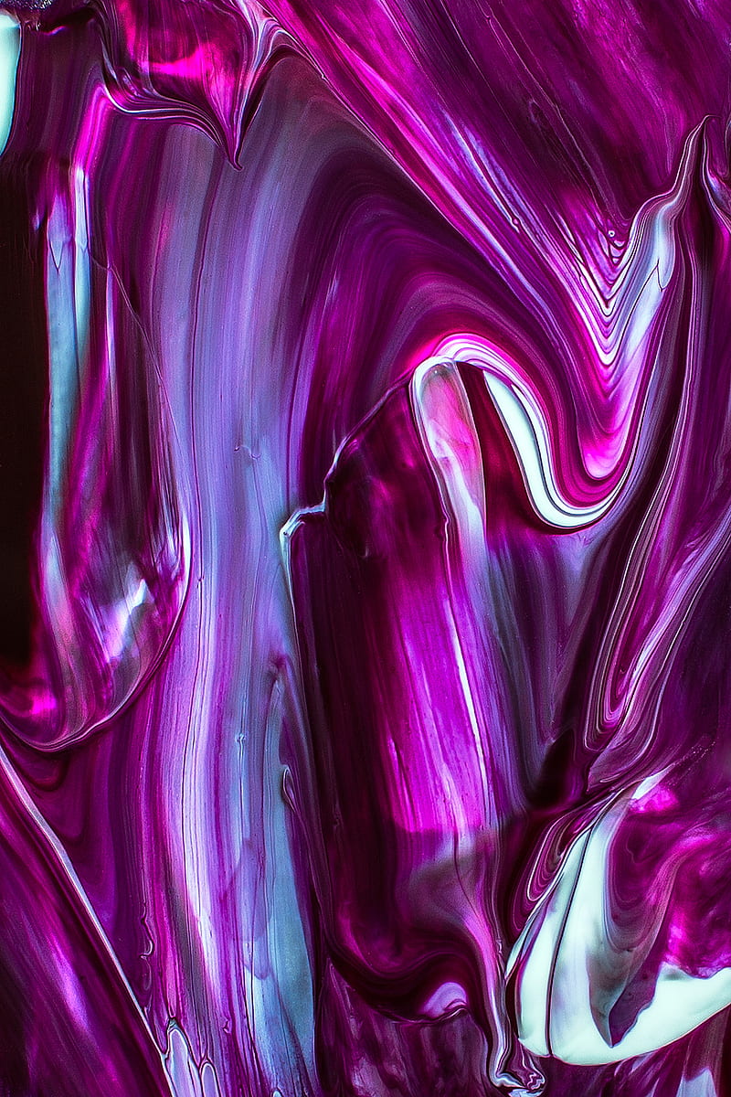 paint, drips, lines, lilac, bright, HD phone wallpaper