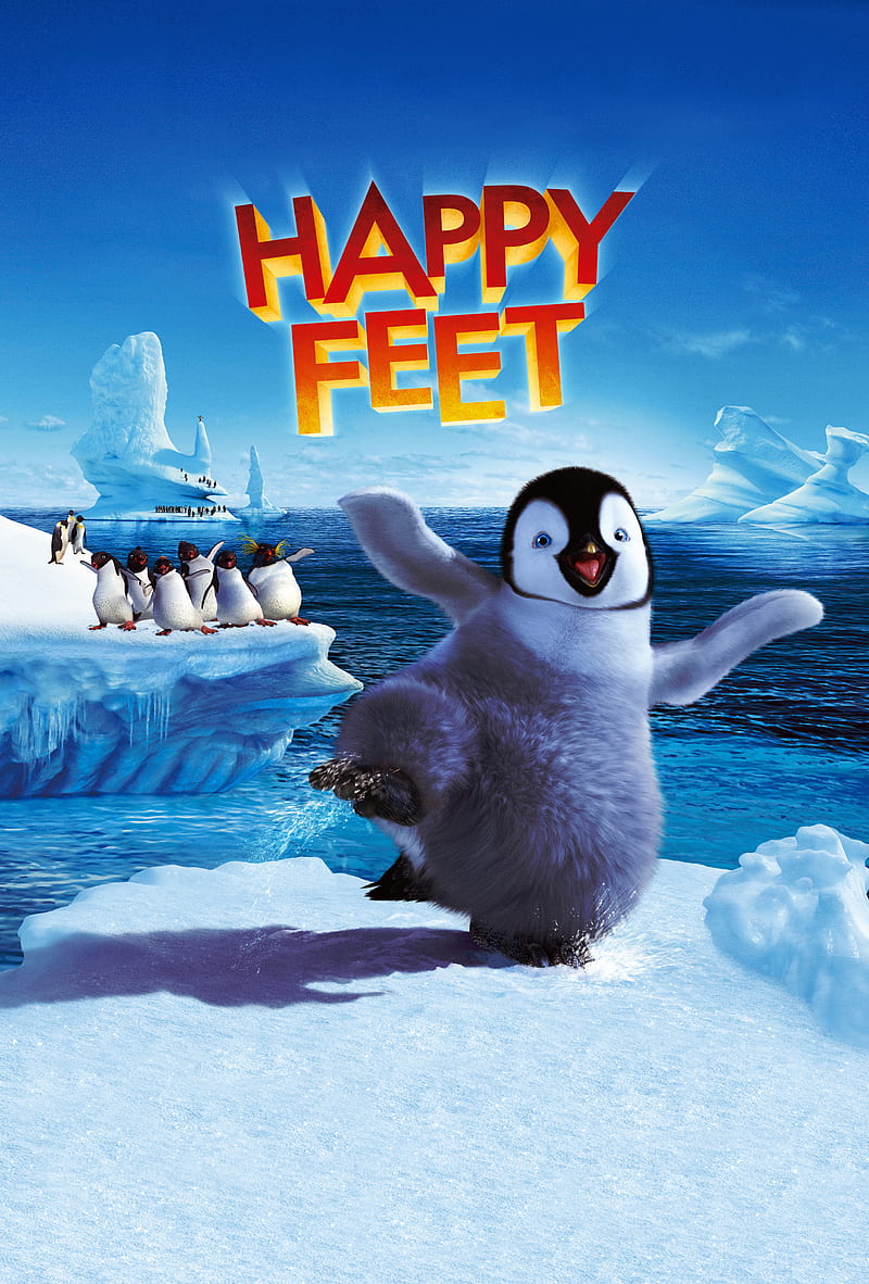 Happy feet, animacion, movie, penguin, pixar, HD phone wallpaper